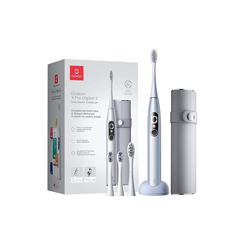 Zestaw szczoteczek sonicznych Oclean X Pro Digital Set (srebrny)