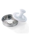 GEFU SPARK prasa do hamburgerów Stal nierdzewna, Biały Porcelana, Stal nierdzewna