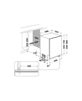 Zmywarka do zabudowy WHIRLPOOL WI 7020 PF