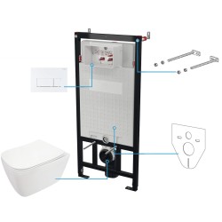 Zestaw WC podtynkowy 6 w 1