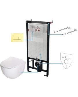 Zestaw WC podtynkowy 6 w 1