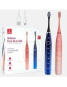 Zestaw szczoteczek sonicznych Oclean Find Duo Set (czerwony/niebieski)