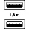 USB kabel (1.1), USB A M - USB A M, 1.8m