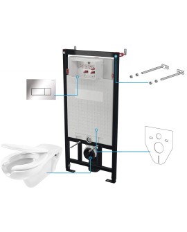 Zestaw WC podtynkowy 6 w 1