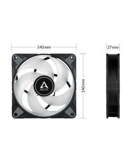 ARCTIC P14 PWM PST A-RGB 0dB Obudowa komputera Wentylator 14 cm Czarny 1 szt.