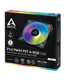 ARCTIC P14 PWM PST A-RGB 0dB Obudowa komputera Wentylator 14 cm Czarny 1 szt.