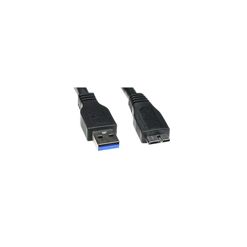 USB kabel (3.0), USB A M - USB micro A (M), 2m, czarny, EOL