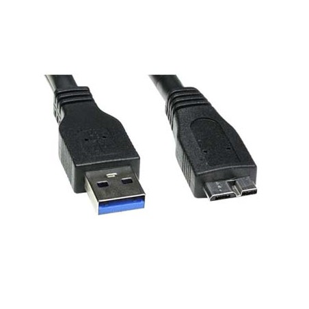 USB kabel (3.0), USB A M - USB micro A (M), 2m, czarny, EOL