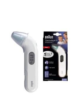 Braun ThermoScan 3 Kontaktowy Biały Ucho