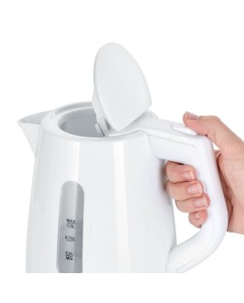 SEVERIN CZAJNIK ELEKTR. 1L , ZAKRYTA GRZAŁKA, WSKAŹNIK POZIOMU WODY, ANTYPOŚLIZGOWE NÓŻKI, PLASTIK, MOC 2200W WK3411