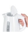SEVERIN CZAJNIK ELEKTR. 1L , ZAKRYTA GRZAŁKA, WSKAŹNIK POZIOMU WODY, ANTYPOŚLIZGOWE NÓŻKI, PLASTIK, MOC 2200W WK3411