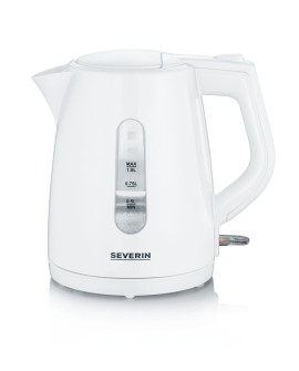 SEVERIN CZAJNIK ELEKTR. 1L , ZAKRYTA GRZAŁKA, WSKAŹNIK POZIOMU WODY, ANTYPOŚLIZGOWE NÓŻKI, PLASTIK, MOC 2200W WK3411
