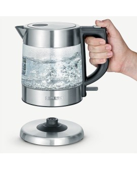 SEVERIN CZAJNIK ELEKTR. SZKŁO-STAL, POJ. 1 L, ZAKRYTA GRZAŁKA, FILTR ANTYWAPNIOWY, LAMPKA KONTROLNA, MOC 2200W WK3468