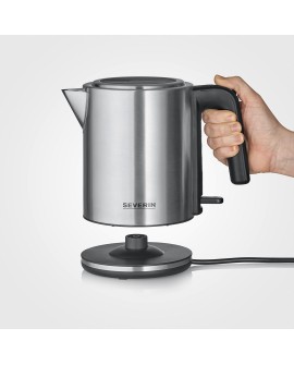 SEVERIN CZAJNIK ELEKTR., STAL, POJ. 1 L , ZAKRYTA GRZAŁKA, DŁ. PRZEWODU 80 CM, W 100% BEZ BPA, MOC 2400W WK3489