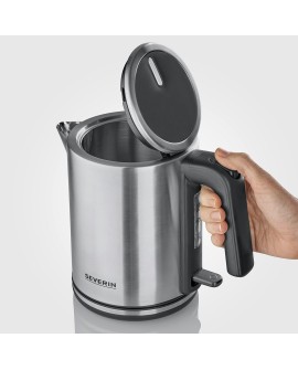 SEVERIN CZAJNIK ELEKTR., STAL, POJ. 1 L , ZAKRYTA GRZAŁKA, DŁ. PRZEWODU 80 CM, W 100% BEZ BPA, MOC 2400W WK3489