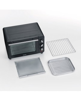 SEVERIN MINI PIEKARNIK PÓJ. 14 L, TEMP. 230°C, W ZESTAWIE RUSZT DO GRILLOWANIA, BLACHA I TACKA NA OKRUCHY, MOC 1200W TO2042