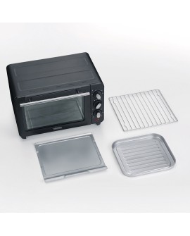 SEVERIN MINI PIEKARNIK PÓJ. 14 L, TEMP. 230°C, W ZESTAWIE RUSZT DO GRILLOWANIA, BLACHA I TACKA NA OKRUCHY, MOC 1200W TO2042