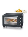 SEVERIN MINI PIEKARNIK PÓJ. 14 L, TEMP. 230°C, W ZESTAWIE RUSZT DO GRILLOWANIA, BLACHA I TACKA NA OKRUCHY, MOC 1200W TO2042