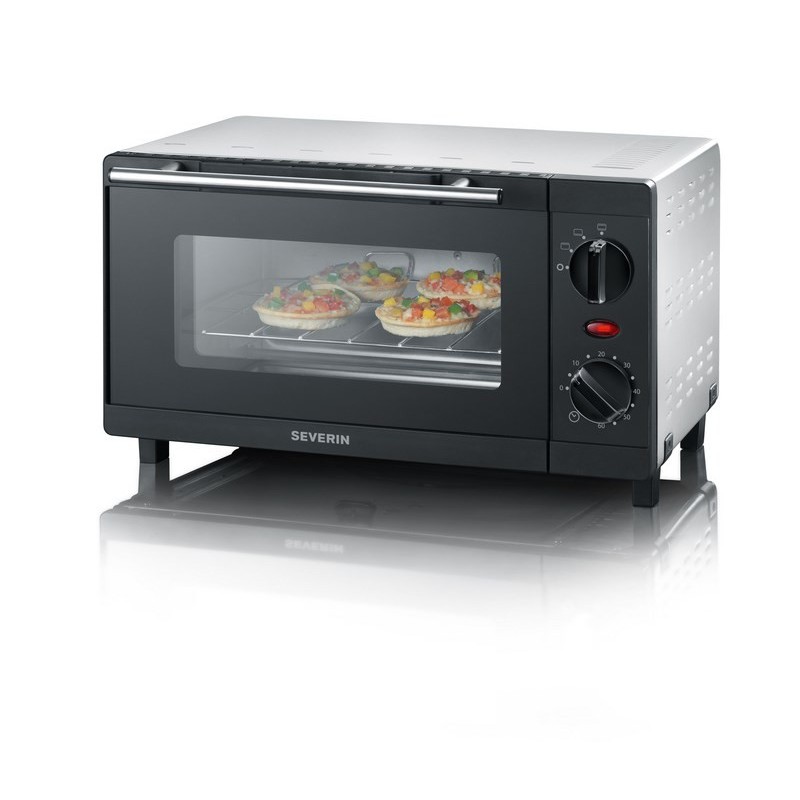 SEVERIN MINI PIEKARNIK, POJEMNOŚĆ 9 LITR., TIMER DO 60 MIN., KRATKA DO GRILLOWANIA I PIECZENIA, MOC 800 W TO2052