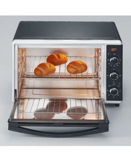 SEVERIN MINI PIEKARNIK, TERMOOBIEG, TEMP. DO 230°C, TIMER DO 120 MIN, KAMIEŃ DO PIZZY, RUSZT, ROŻEN , 42 L, 1800W TO2058