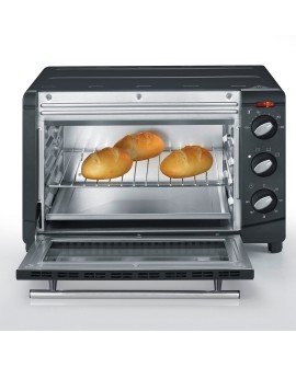 SEVERIN MINI PIEKARNIK, 20 L, TIMER DO 60 MIN, TEMP. OD 100°C DO 230°C, TACA, BLACHA, RUSZT DO GRILLOWANIA, MOC 1500W TO2067