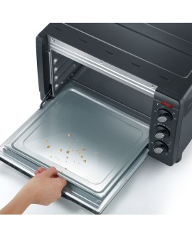 SEVERIN MINI PIEKARNIK, 20 L, TIMER DO 60 MIN, TEMP. OD 100°C DO 230°C, TACA, BLACHA, RUSZT DO GRILLOWANIA, MOC 1500W TO2067