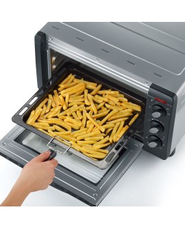 SEVERIN MINI PIEKARNIK, 20 L, TIMER DO 60 MIN, TEMP. OD 100°C DO 230°C, TACA, BLACHA, RUSZT DO GRILLOWANIA, MOC 1500W TO2067
