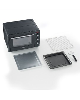 SEVERIN MINI PIEKARNIK, 20 L, TIMER DO 60 MIN, TEMP. OD 100°C DO 230°C, TACA, BLACHA, RUSZT DO GRILLOWANIA, MOC 1500W TO2067