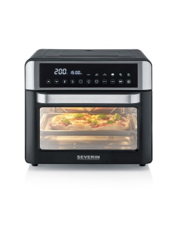 SEVERIN MINI PIEKARNIK Z FUNKCJĄ AIR FRYER, 12 AUTO. PROGRAMÓW, WYŚWIELACZ DOTYKOWY LED, TEMP. 40°C-220°C, 25 L ,2200W TO2077