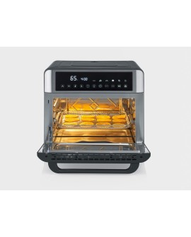 SEVERIN MINI PIEKARNIK Z FUNKCJĄ AIR FRYER, 12 AUTO. PROGRAMÓW, WYŚWIELACZ DOTYKOWY LED, TEMP. 40°C-220°C, 25 L ,2200W TO2077