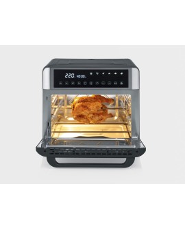 SEVERIN MINI PIEKARNIK Z FUNKCJĄ AIR FRYER, 12 AUTO. PROGRAMÓW, WYŚWIELACZ DOTYKOWY LED, TEMP. 40°C-220°C, 25 L ,2200W TO2077