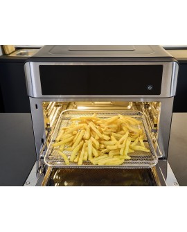 SEVERIN MINI PIEKARNIK Z FUNKCJĄ AIR FRYER, 12 AUTO. PROGRAMÓW, WYŚWIELACZ DOTYKOWY LED, TEMP. 40°C-220°C, 25 L ,2200W TO2077