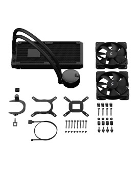 Fractal Design Lumen S24 v2 Procesor Chłodnica cieczy all-in-one 12 cm Czarny 1 szt.