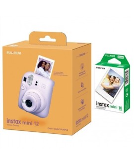CAMERA INSTANT W/10SH GLOSSY/INSTAX MINI 12 PURPLE FUJIFILM