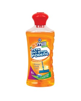 MILL CLEAN Płyn do mycia podłóg o zapachu Pomarańczy 1l (opak.zb 9 szt.)