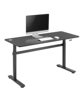 Biurko ręczna regulacja wys Ergo Office, max 40 kg, max wys 117cm, z blatem do pracy stojąco siedzącej, ER-401 B