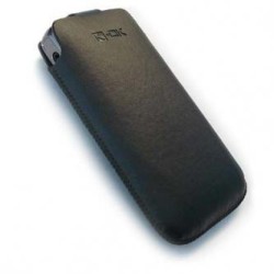 Opakowanie na telefon, czarne, imitacja skóry, 97x50x16, EOL