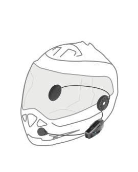 Interkom motocyklowy INTERPHONE U-COM 7R, komplet na 1 kask