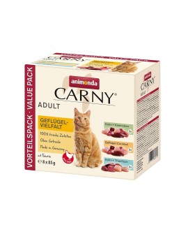 ANIMONDA Carny vielfalt drób mix kawałki 8x85g