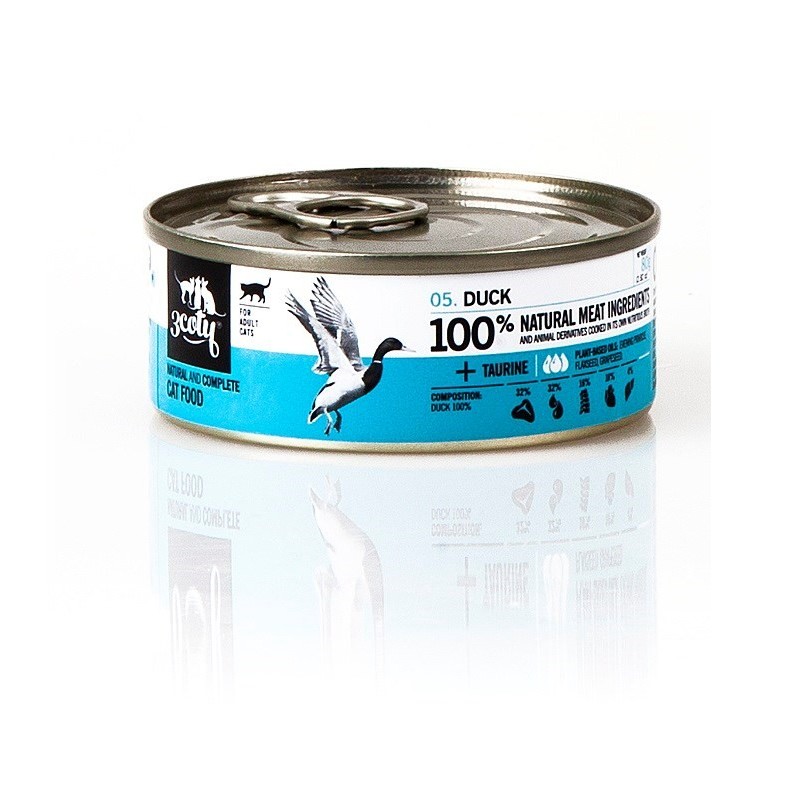 3Coty DUCK for Adult cats 80g