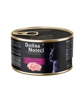 DOLINA NOTECI BOGATA W indyka karma dla kota 185g