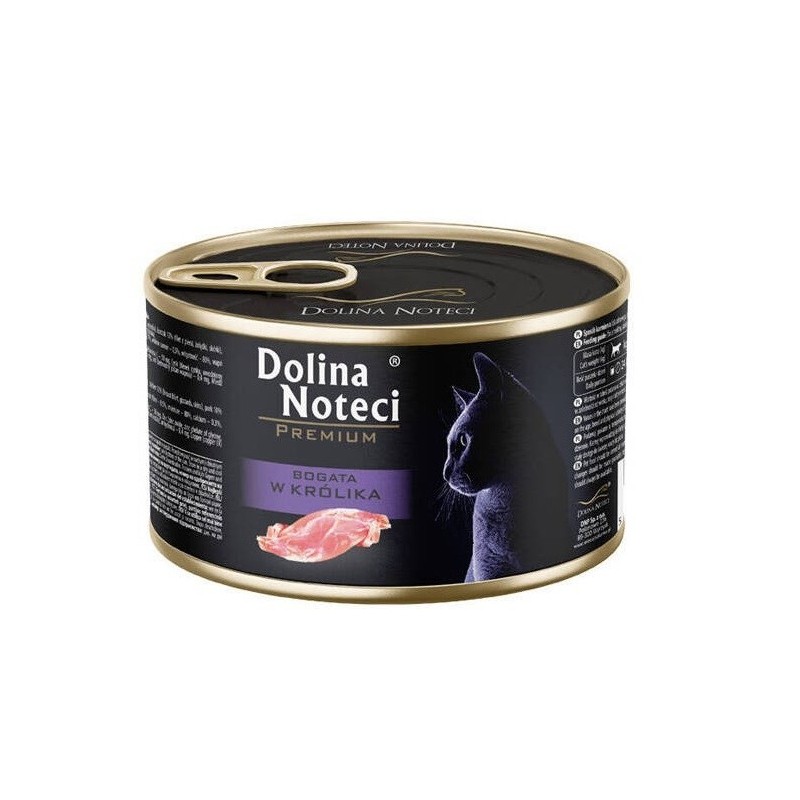 DOLINA NOTECI BOGATA W królika karma dla kota 185g