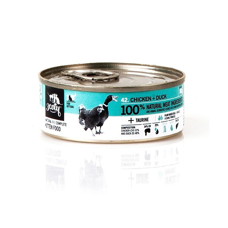 3Coty CHICKEN + DUCK for Kittens 80g