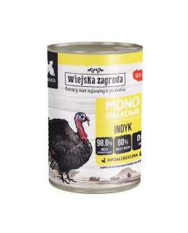 Wiejska Zagroda Monobiałkowa Indyk (kociak)Karma mokra dla kota - 400g