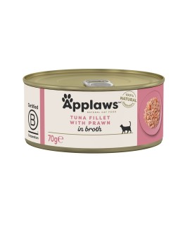 APPLAWS CAT Filet z tuńczyka i krewetki - mokra karma dla kota - 70g