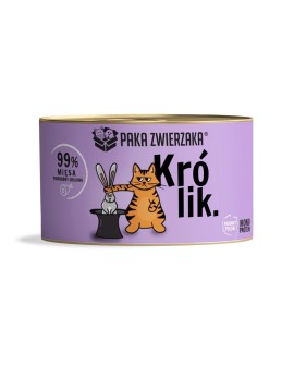 Paka Zwierzaka królik karma mokra dla kota 200g