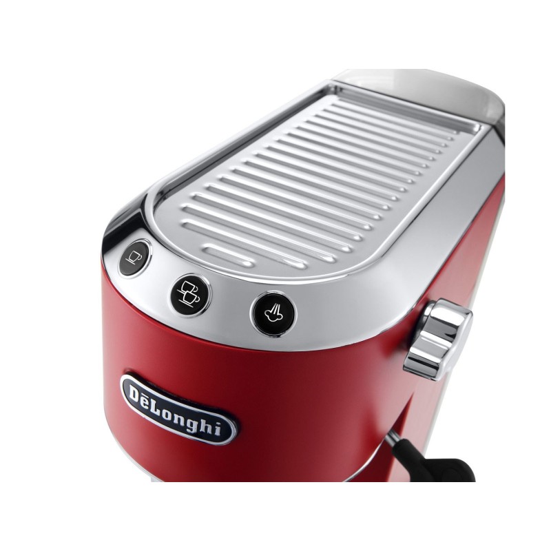 Ekspres kolbowy DeLonghi Dedica Style EC 685.R (1300W kolor czerwony) (WYPRZEDAŻ)