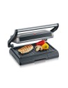 SEVERIN GRILL KONTAKTOWY STAL, SZARY, WANIENKA NA TŁUSZCZ, WĄSKI DESIGN, POWŁOKA NIEPRZYWIERAJĄCA, MOC 800W KG 2394