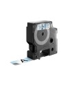 DYMO D1 - Standard Etykiety - Czarny na Transparent - 19mm x 7m