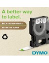 DYMO D1 - Standard Etykiety - Czarny na Transparent - 19mm x 7m